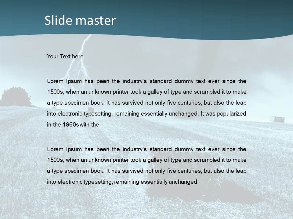 Cool Hills Harvest PowerPoint Template