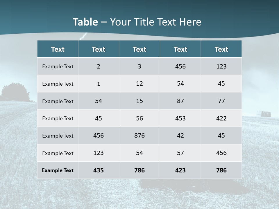 Cool Hills Harvest PowerPoint Template