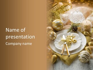 Christmas Baubles Backgrounds PowerPoint Template