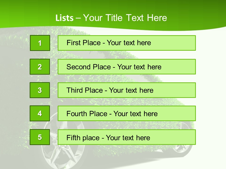 Hybrid Automobile Effect PowerPoint Template