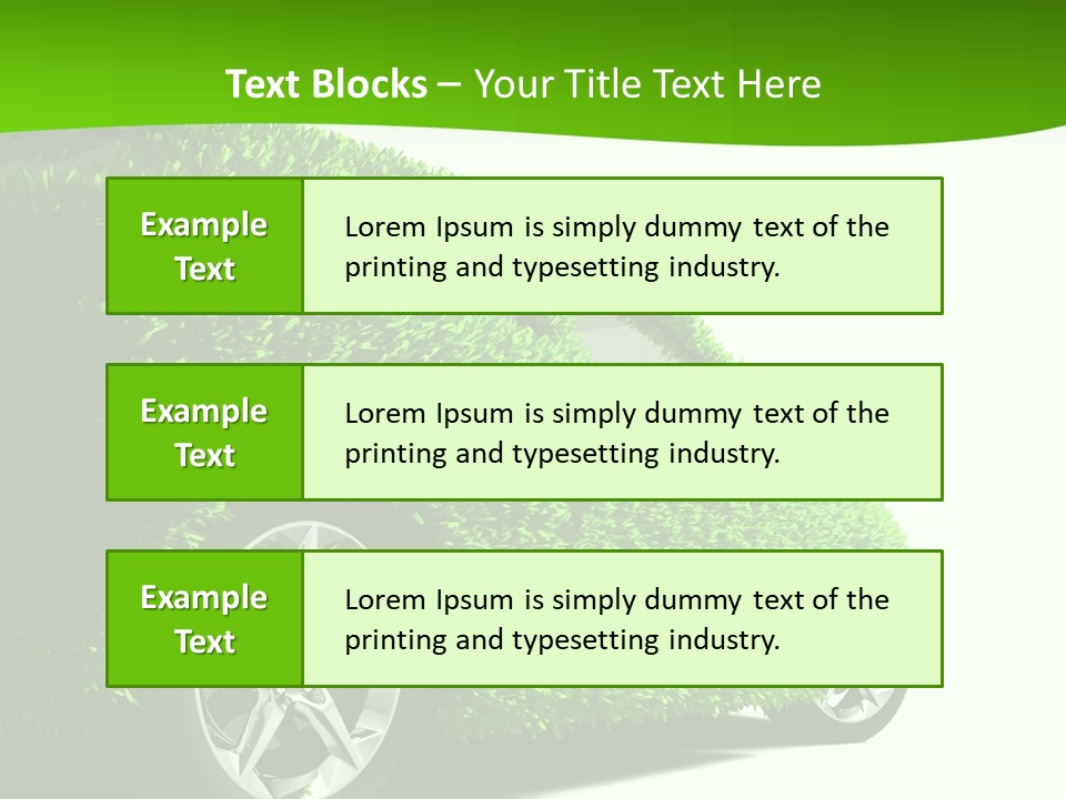 Hybrid Automobile Effect PowerPoint Template