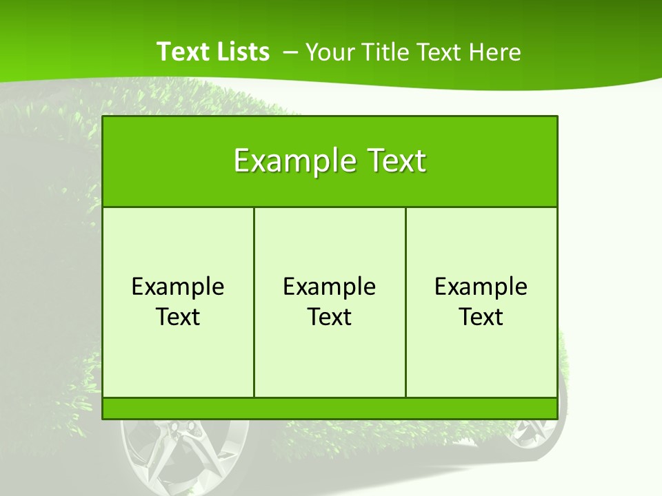 Hybrid Automobile Effect PowerPoint Template
