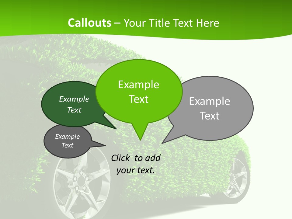 Hybrid Automobile Effect PowerPoint Template