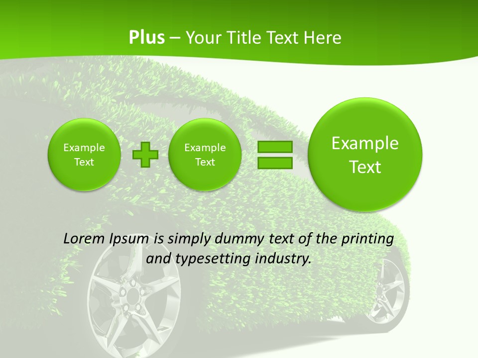 Hybrid Automobile Effect PowerPoint Template