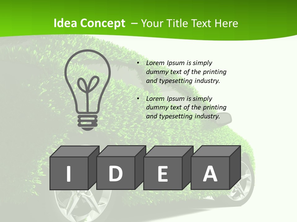 Hybrid Automobile Effect PowerPoint Template