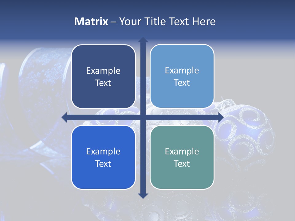 Christmas Wallpapers Blue PowerPoint Template