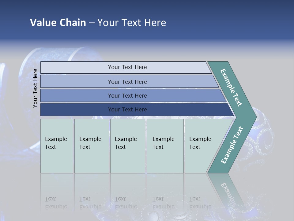Christmas Wallpapers Blue PowerPoint Template