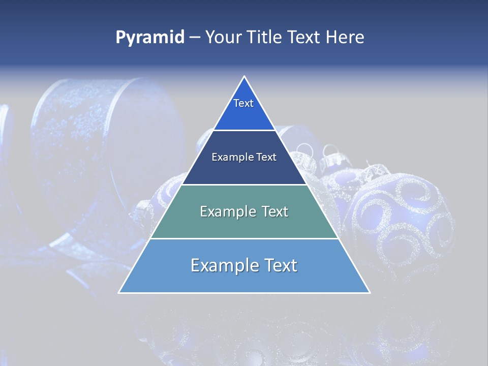 Christmas Wallpapers Blue PowerPoint Template