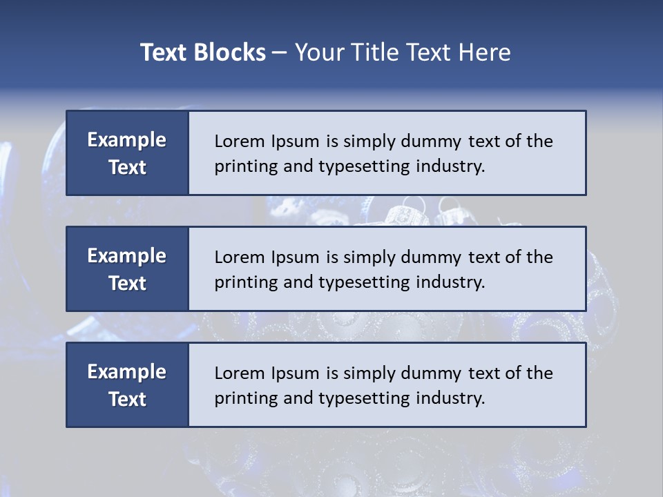 Christmas Wallpapers Blue PowerPoint Template