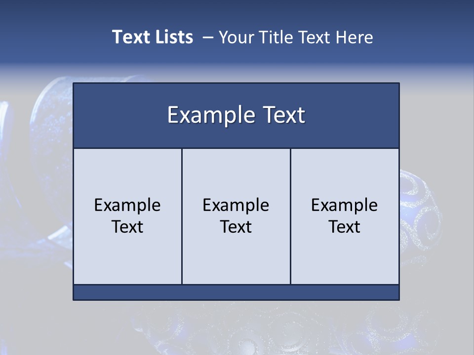 Christmas Wallpapers Blue PowerPoint Template