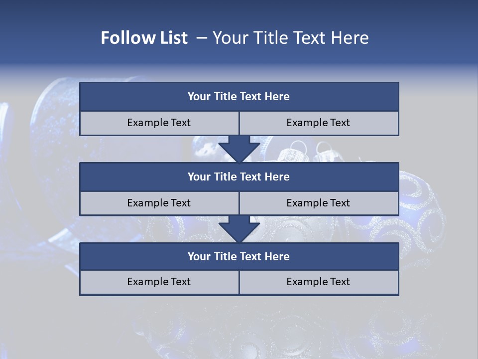 Christmas Wallpapers Blue PowerPoint Template