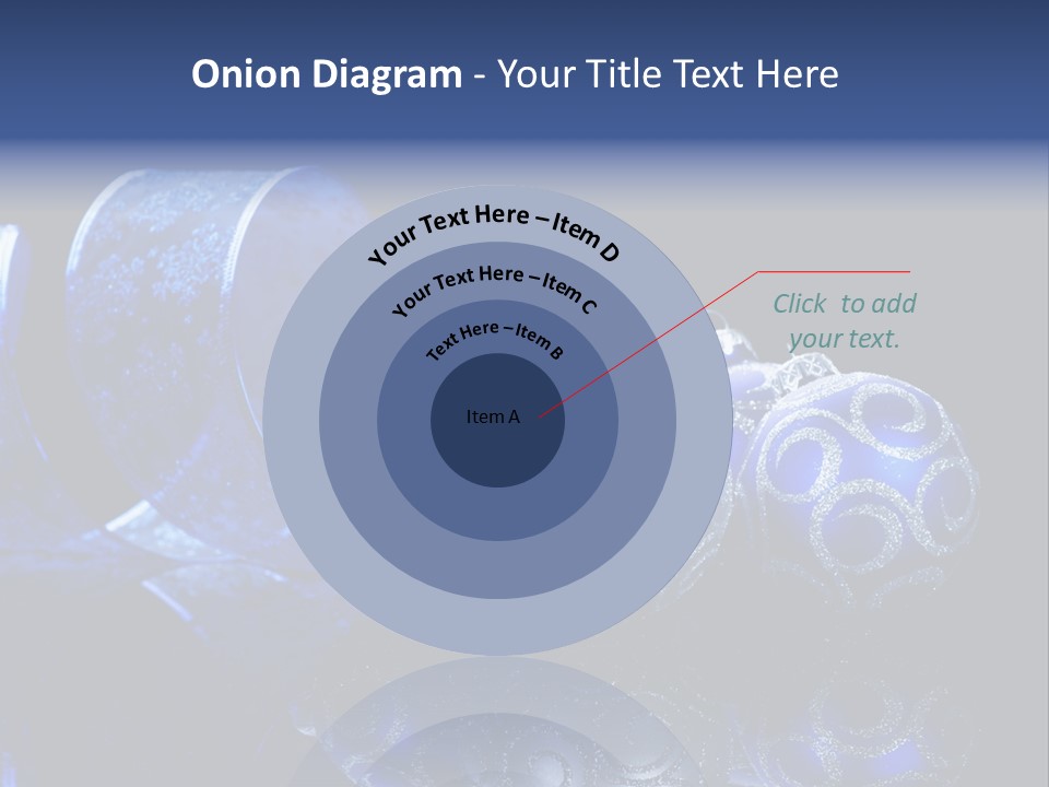 Christmas Wallpapers Blue PowerPoint Template