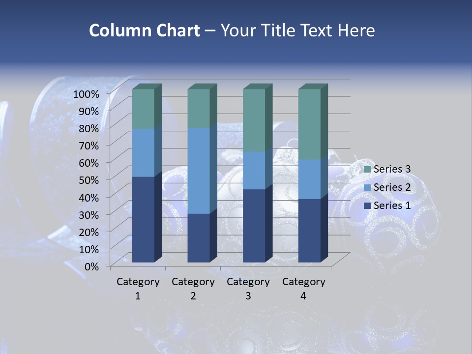 Christmas Wallpapers Blue PowerPoint Template