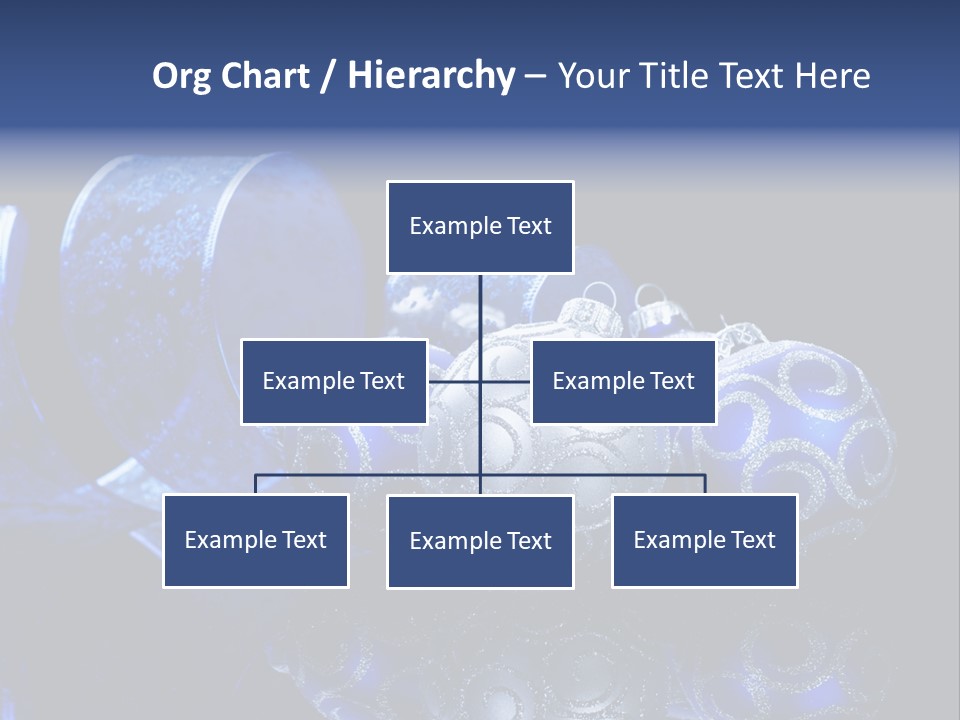 Christmas Wallpapers Blue PowerPoint Template