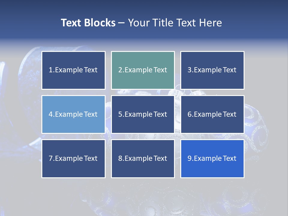 Christmas Wallpapers Blue PowerPoint Template