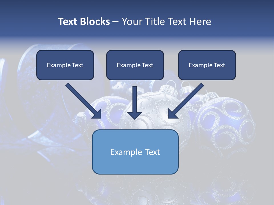 Christmas Wallpapers Blue PowerPoint Template