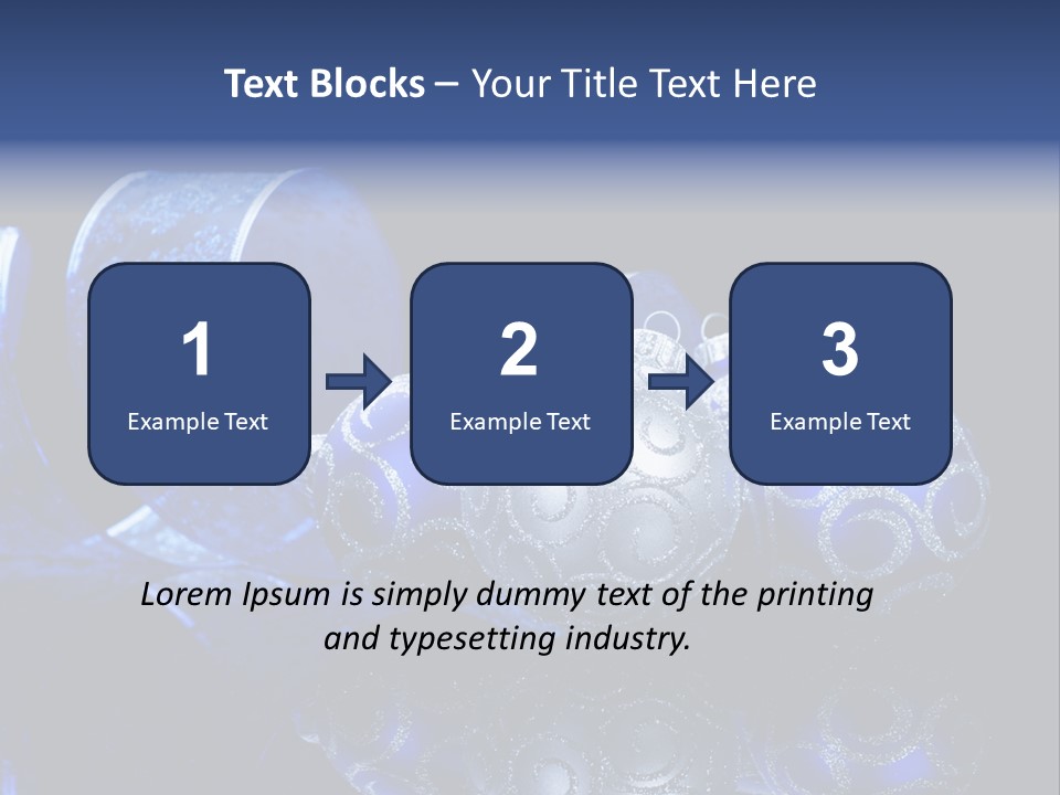 Christmas Wallpapers Blue PowerPoint Template