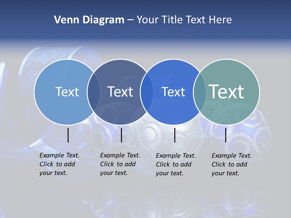 Christmas Wallpapers Blue PowerPoint Template