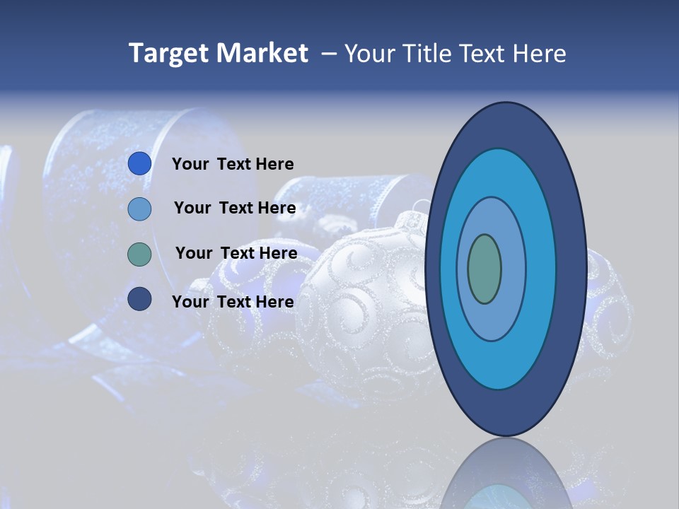 Christmas Wallpapers Blue PowerPoint Template