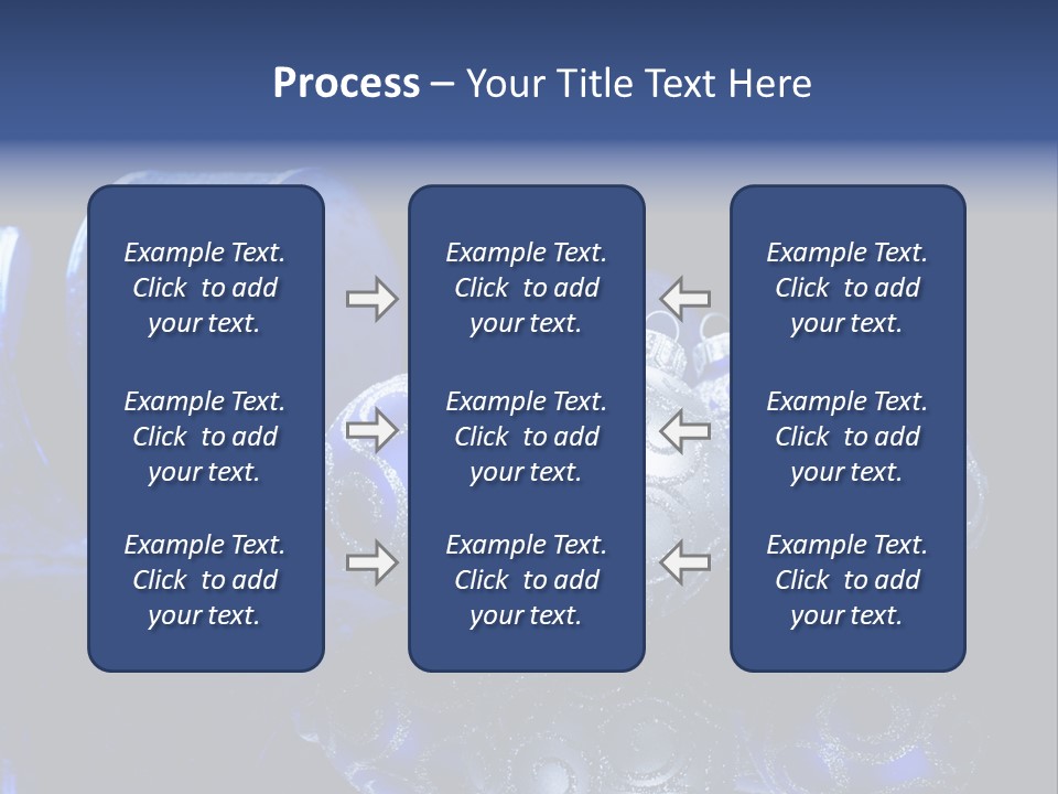 Christmas Wallpapers Blue PowerPoint Template