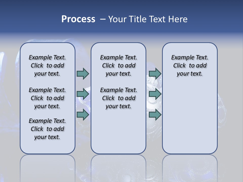 Christmas Wallpapers Blue PowerPoint Template