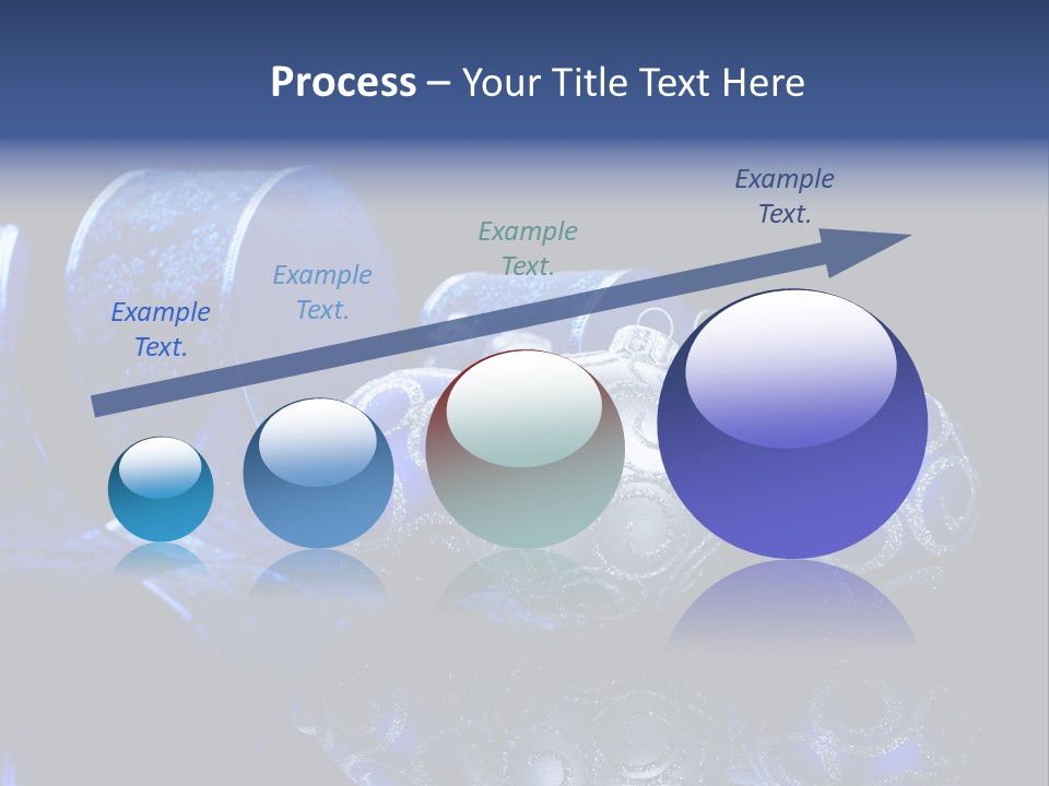 Christmas Wallpapers Blue PowerPoint Template