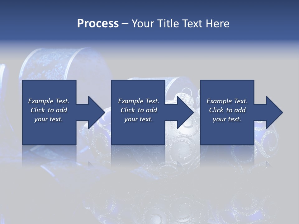 Christmas Wallpapers Blue PowerPoint Template