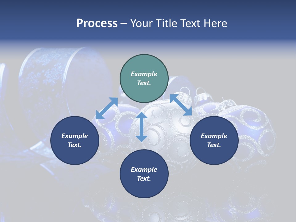 Christmas Wallpapers Blue PowerPoint Template