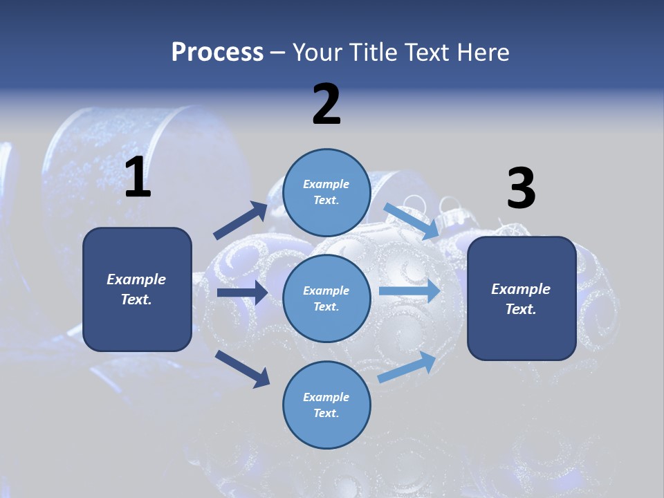 Christmas Wallpapers Blue PowerPoint Template