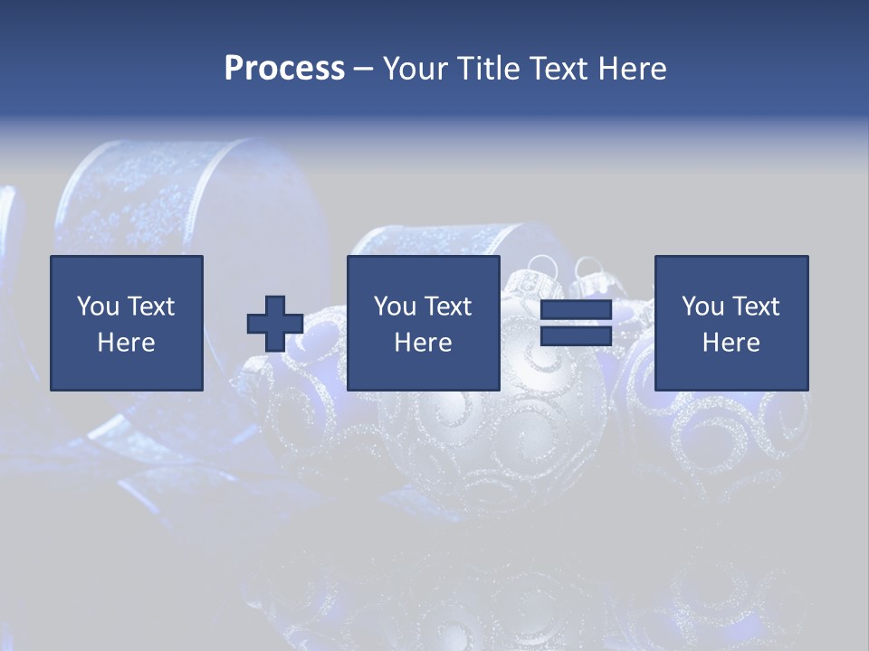 Christmas Wallpapers Blue PowerPoint Template