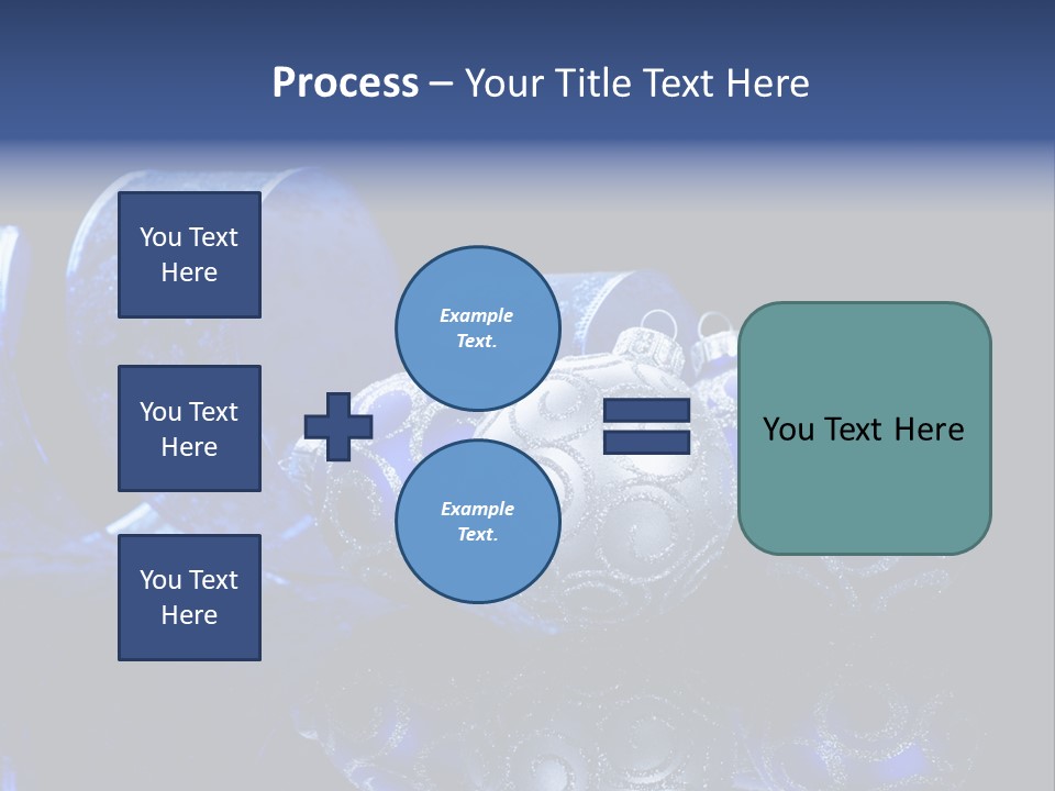 Christmas Wallpapers Blue PowerPoint Template