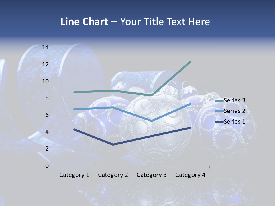Christmas Wallpapers Blue PowerPoint Template