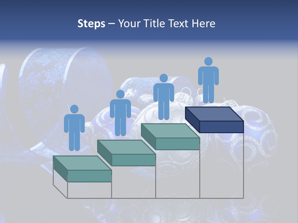 Christmas Wallpapers Blue PowerPoint Template