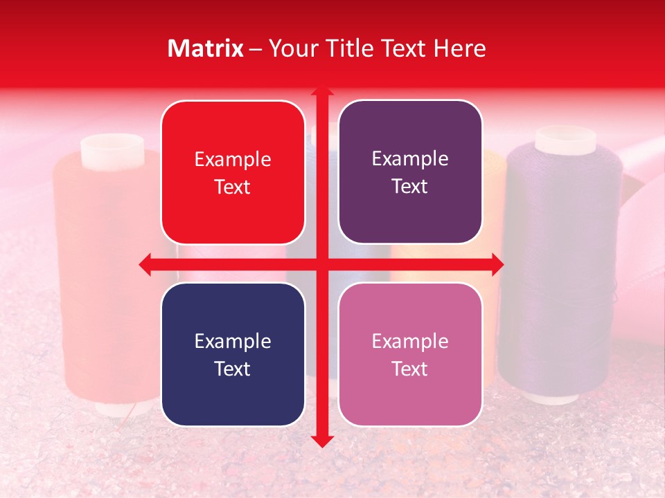 Clothing Red Handiwork PowerPoint Template