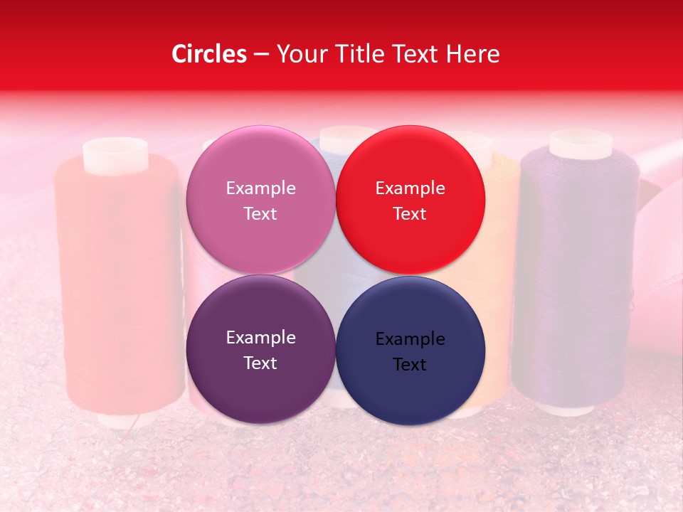 Clothing Red Handiwork PowerPoint Template