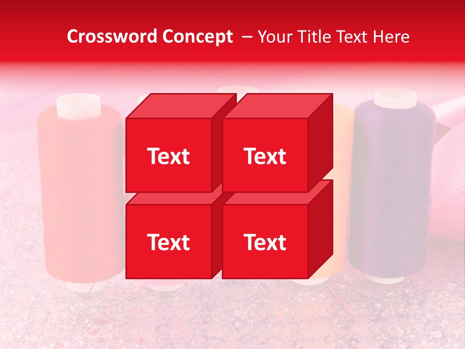 Clothing Red Handiwork PowerPoint Template