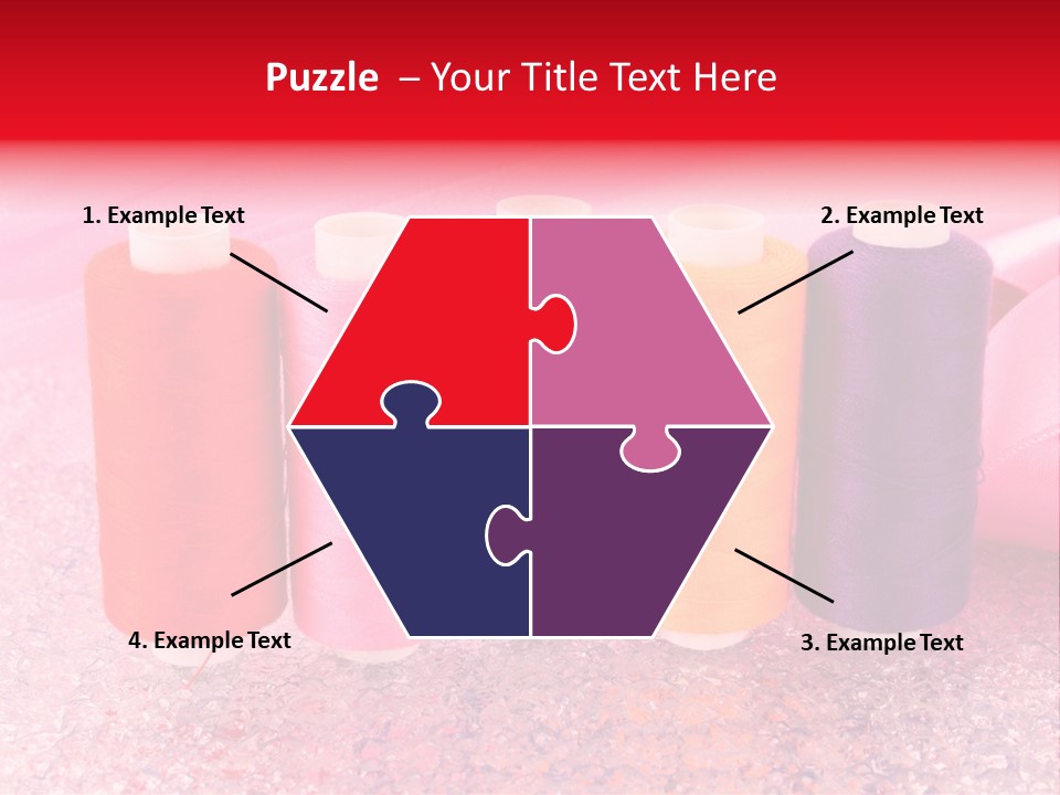 Clothing Red Handiwork PowerPoint Template