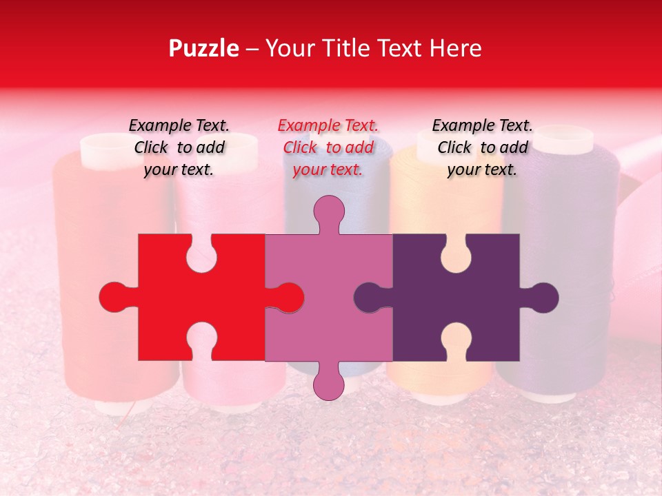 Clothing Red Handiwork PowerPoint Template