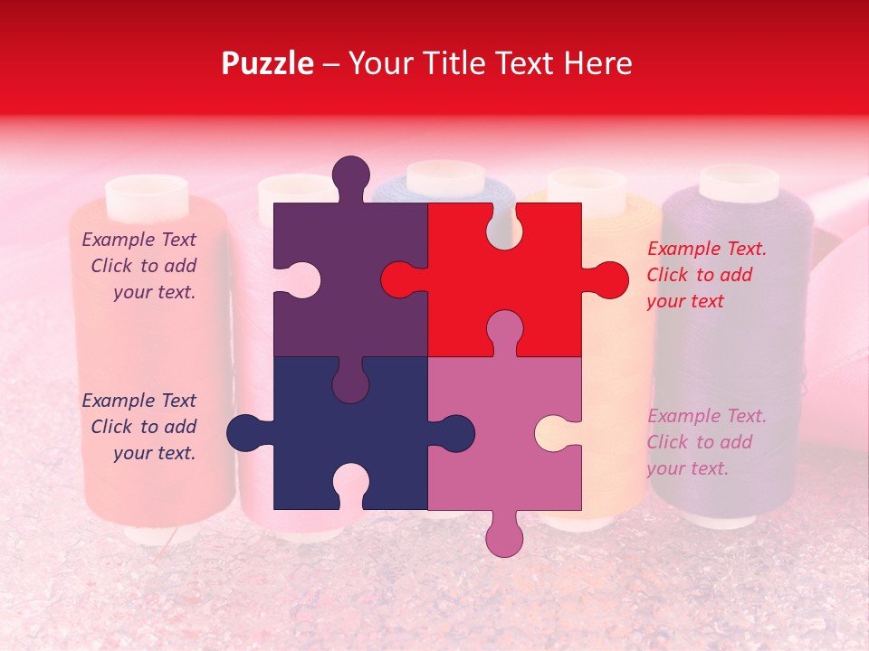 Clothing Red Handiwork PowerPoint Template