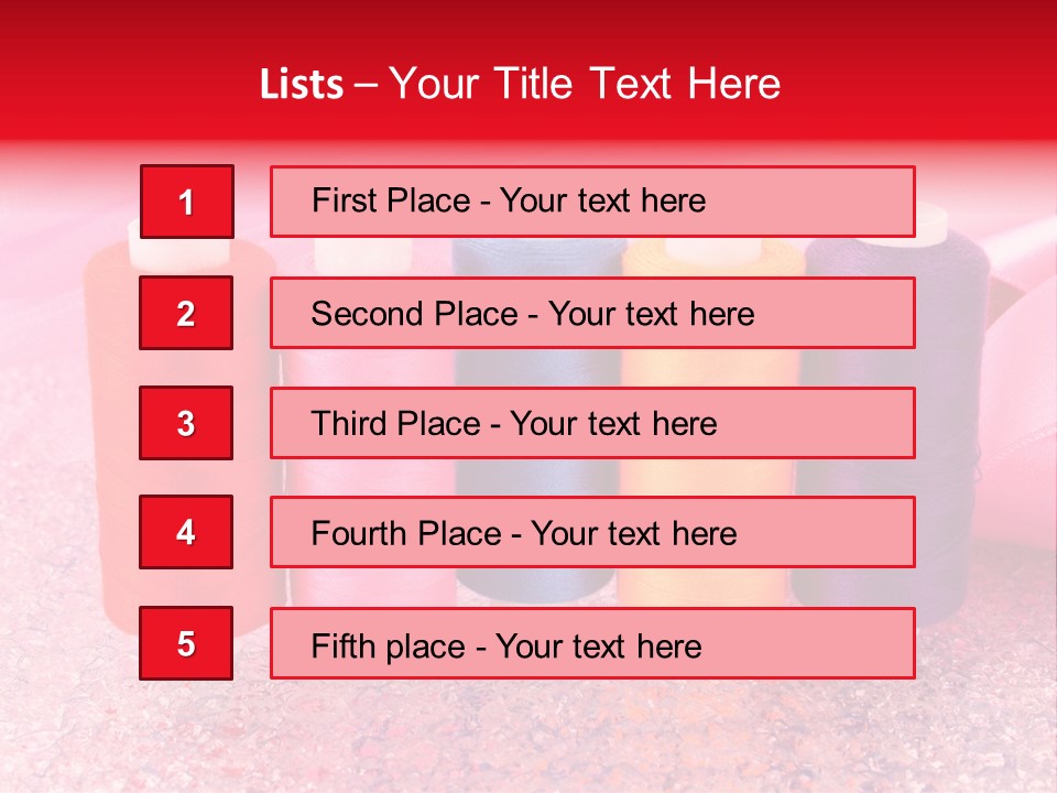 Clothing Red Handiwork PowerPoint Template