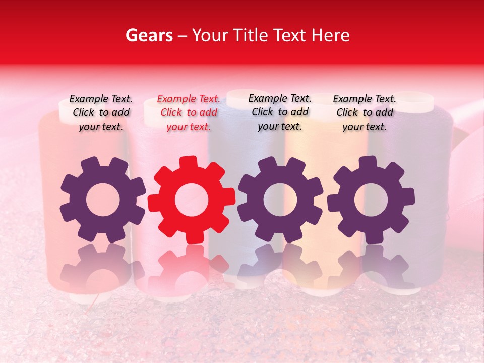 Clothing Red Handiwork PowerPoint Template