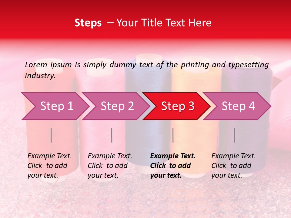 Clothing Red Handiwork PowerPoint Template