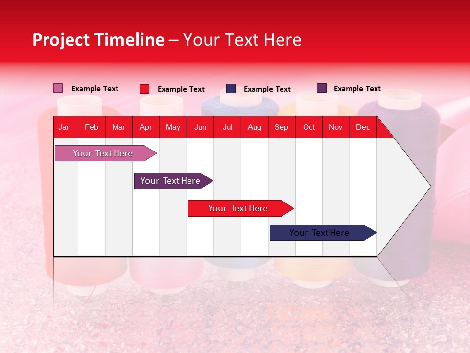 Clothing Red Handiwork PowerPoint Template