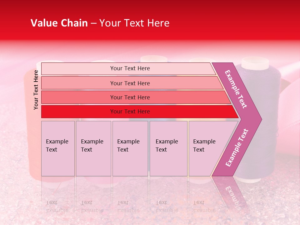 Clothing Red Handiwork PowerPoint Template