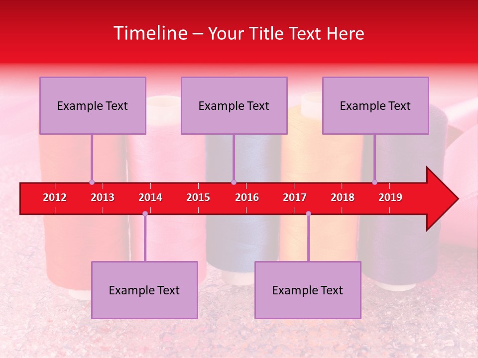 Clothing Red Handiwork PowerPoint Template