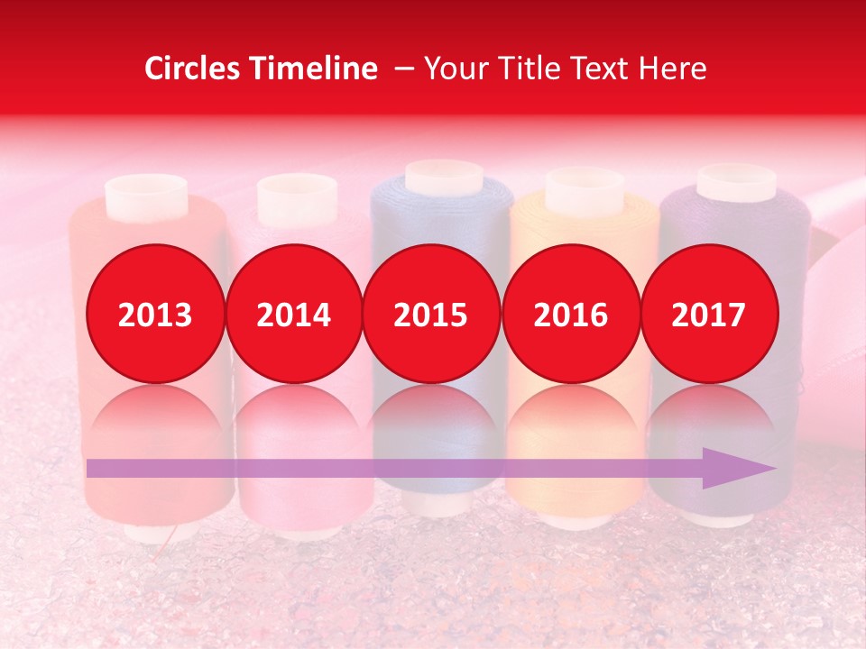 Clothing Red Handiwork PowerPoint Template