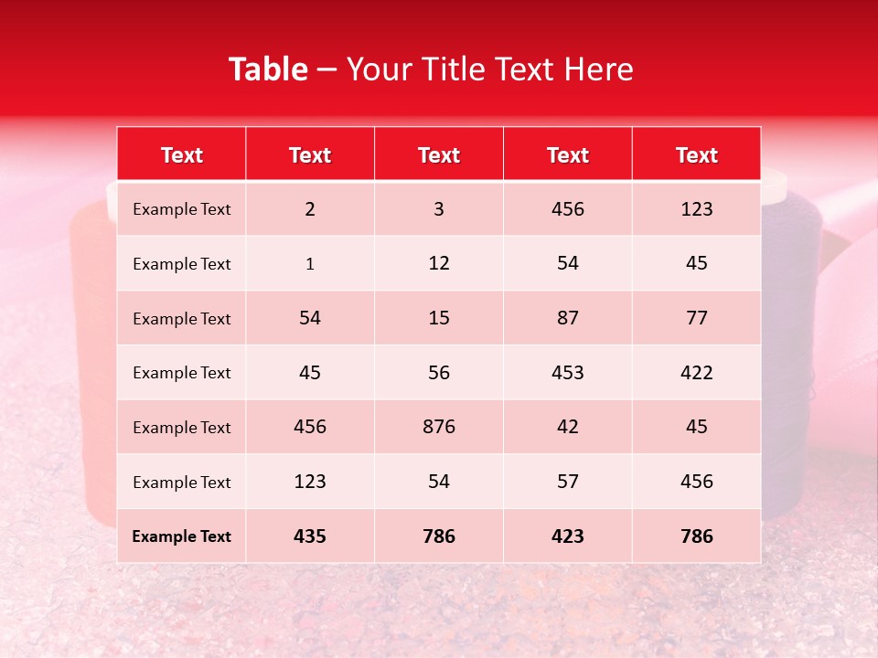 Clothing Red Handiwork PowerPoint Template