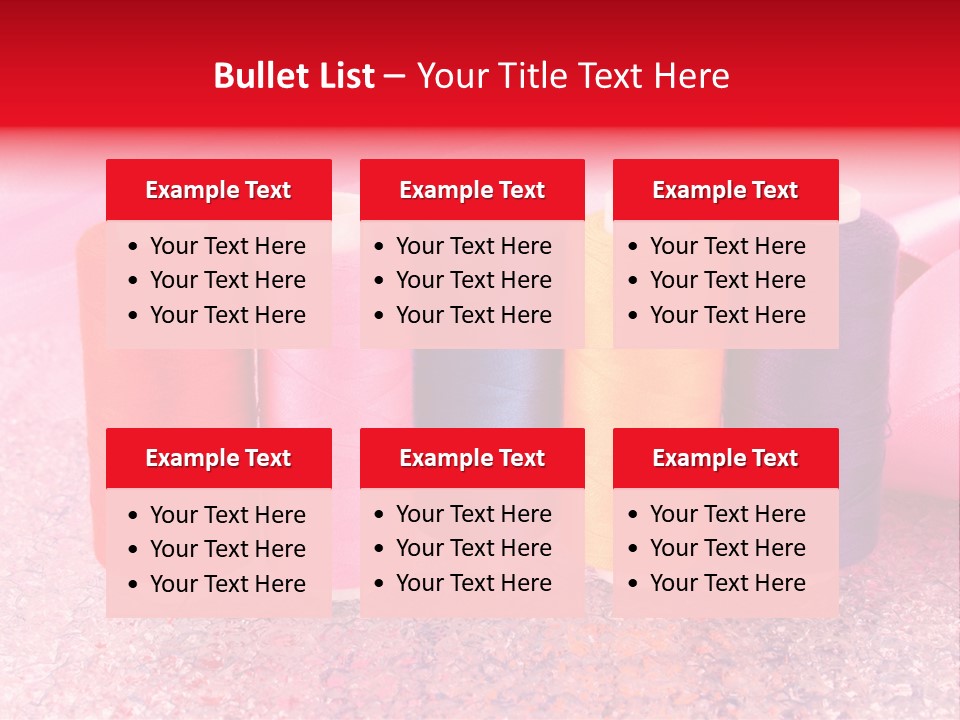 Clothing Red Handiwork PowerPoint Template