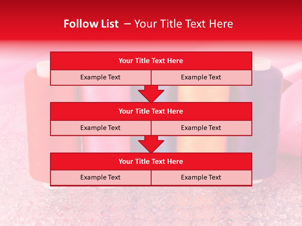 Clothing Red Handiwork PowerPoint Template