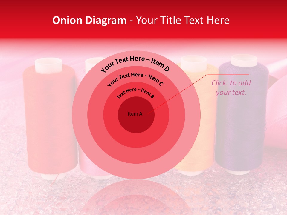 Clothing Red Handiwork PowerPoint Template